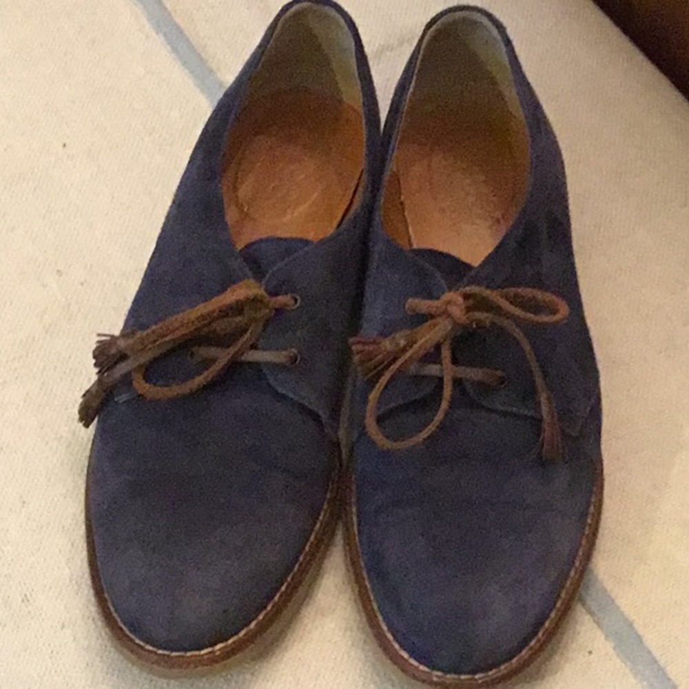 Madewell Blue‎ Suede Shoes